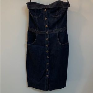 Betsey Johnson Denim Bustier Dress